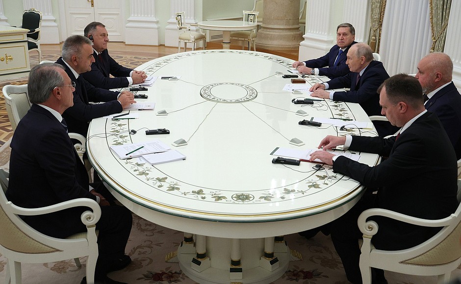 Meeting with Milorad Dodik and Savo Minić